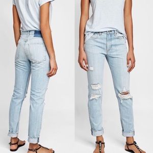 Rag And Bone Marilyn Union Pool Distressed Jeans